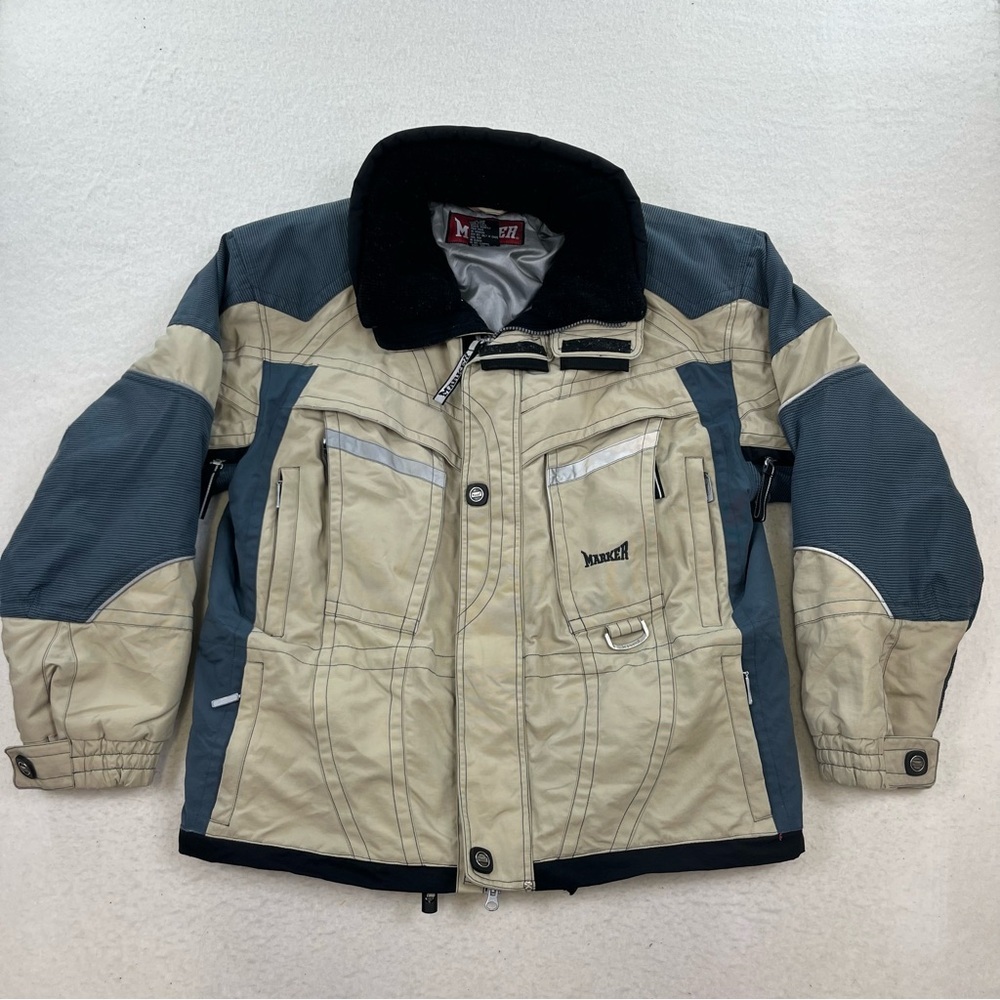 Marker Khaki Gray Black Reflective Insulated Sky Jacket Size M